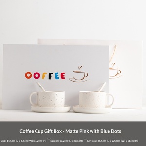 Wholesale <b>Ceramic</b> Coffee <b>Cup</b> and Saucer Sets with High Appearance Quality Retro Spotted Mugs Creative Couple-style <b>Cups</b> - Product Image 6