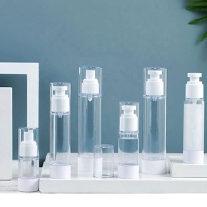 Clear Cosmetic 15ml 30ml 50ml 80ml 100ml 120ml Airless <b>Bottle</b> Lotion Foundation Serum Face Cream Press Pump <b>Bottle</b> - Product Image 3