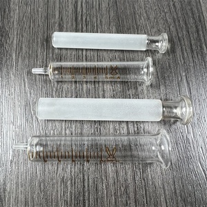 Vidrio Vacío Precargado 1mL 2ml 3ml 5ml 10ml Concentrados de animales veterinarios reutilizables Aceite de jeringas médicas con punta de bloqueo Luer de metal - Product Image 6