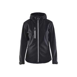 BLAKLADER - 491925179992XL Chaqueta Softshell Mujer Negro/plata-EAN 7330509587485 CHAQUETAS DE TRABAJO CHAQUETAS SOFTSHELL PARA TODAS LAS TEMPORADAS - Product Image 1
