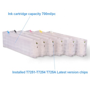 Màu Trắng Refill hộp mực (600 ml/cái) SuperColor T7251-T7254 t725a cho Epson surecolor chắc chắn màu scf2000 <span class=keywords><strong>SC</strong></span> F2000 f2100 trống - Product Image 6