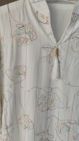 Robe Abaya de luxe fantaisie brodée devant et derrière, blanche, pour femmes musulmanes du Moyen-Orient, été