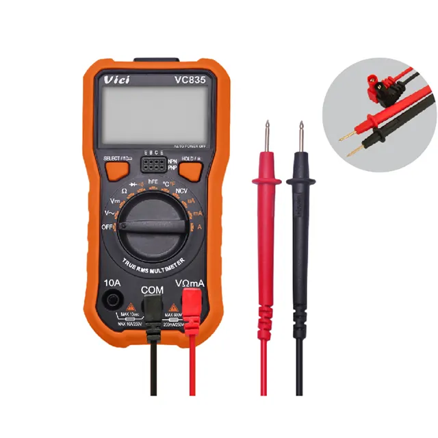 Vicimeter vc835 kỹ thuật số vạn năng Tester True RMS NCV 2000 Đếm tự động phạm vi mini thông minh vạn năng.