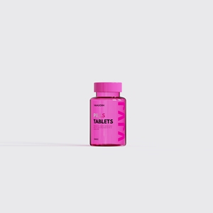 Vente en gros de flacons en plastique rose givré personnalisés de 150 cc et 300 cc avec boîte en papier assortie pour les compléments alimentaires, emballage de flacons - Product Image 4
