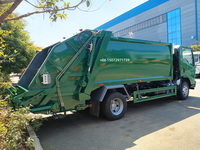 Camion compacteur de déchets diesel Isuzu 6 à 15 tonnes, chargement arrière, 4x2, boîte de vitesses manuelle, moteur de recyclage