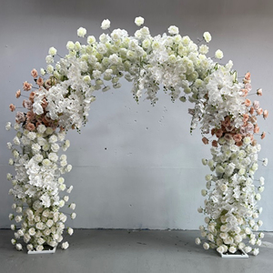 Arche de mariage écologique MTY-Top, fournisseur OEM, cadre pliable personnalisé en tissu de soie, hauteur 7-8 pieds, pour décoration d'événements commerciaux - Product Image 6