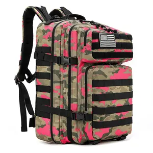 Zaino tattico mimetico all'ingrosso zaino rosa 3 giorni Bug Out Bag grande borsa zaino tattico utilizzata per l'esterno