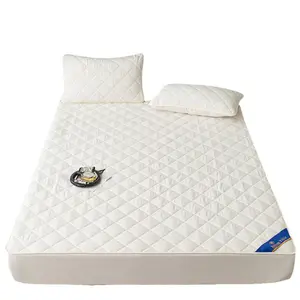 防过敏透气可洗防水套软100% 聚酯床垫床保护器