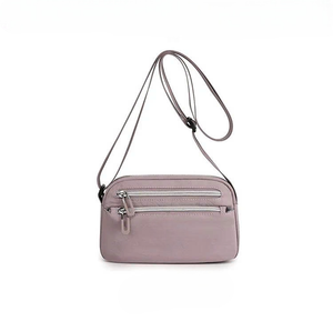 Sac à bandoulière pour femme, petit sac à bandoulière pour téléphone, motif en fil de polyester, imperméable, fermeture éclair, affaires, camping - Product Image 1