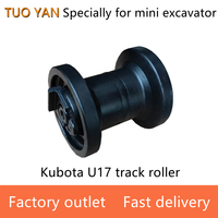 Venta caliente mini excavadora parte Kubota U10 U15 U17 rueda de empuje mini excavadora partes Kubota20 KX101 rodillo de pista