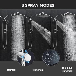 Cabezal de ducha de mano de alta presión, accesorios de metal robustos, rociador de baño multifunción para uso doméstico en el baño - Product Image 2