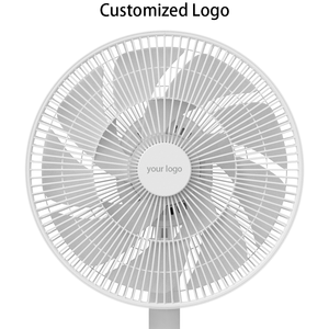 RUNAL 12 Inch Plastic White Rechargeable Battery Powered Floor <b>Standing</b> <b>Fan</b> Remote Control Household Use Brushless Motor Low - Product Image 5