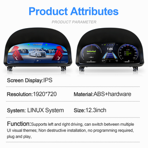 แผงหน้าปัด NaviHua สำหรับ Toyota Alphard รุ่น 20 และ 30 ปี 2008-2018 จอ LCD ดิจิตอล ระบบ Linux แบบเสียบใช้งานได้ทันที - Product Image 2