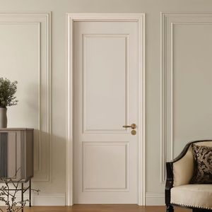 Porte intérieure plate en bois massif insonorisée, surface finie pour la réduction du bruit dans la maison et le bureau - Product Image 1