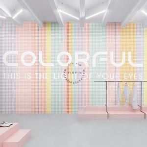 Foshan özel yanardönerlik duvar kağıdı 3d güzellik salonu dekorasyon - Product Image 2