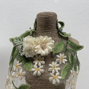 Moda dolce stile <span class=keywords><strong>giardino</strong></span> carino tipo fiore forcina panno 5 pz/set - Product Image 3