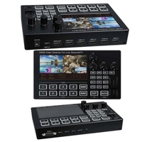 SYONG 5 İnç IPS HD Ekran 4 Kanallı Kesintisiz Yayın Kamerası Video Mikseri Canlı Yayın İçin