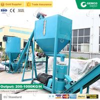 Nouvelle machine à granulés d'aliments pour volailles, poulets et bétail en acier inoxydable personnalisée, capacité de 600 kg/h
