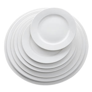 Assiettes de Table Rondes en Céramique en Gros, Vaisselle Blanche en Porcelaine pour Restaurant à Bas Prix - Product Image 2