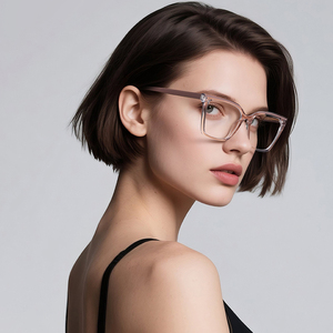 Lunettes <span class=keywords><strong>de</strong></span> <span class=keywords><strong>vue</strong></span> pour <span class=keywords><strong>homme</strong></span> MS 82268 TR90, monture intégrale, design classique, verres transparents avec fonction anti-lumière bleue, logo personnalisé - Product Image 1