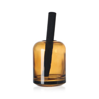 Diffuseur d'arômes en verre rond de 200 ml avec logo personnalisé, couleur ambre, logo personnalisé
