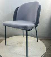 Chaise de salle à manger rembourrée à double dossier, chaise d'appoint moderne en PU, tissu respirant, coussin doux, mobilier de maison stable