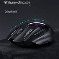 Ratón inalámbrico Inphic A9 II de modo dual, 2.4G, carga USB-C, clic silencioso, 2400DPI, ratón para juegos.