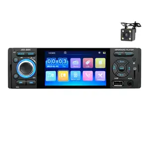 black 4.1 inch single din amplifiers player music radio car stereo