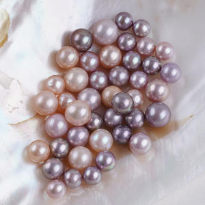 Natural Freshwater Pearl Powder White <b>Beads</b> in Various Sizes for DIY Pendant Earrings Accessories Purple <b>Color</b> Available - Product Image 4