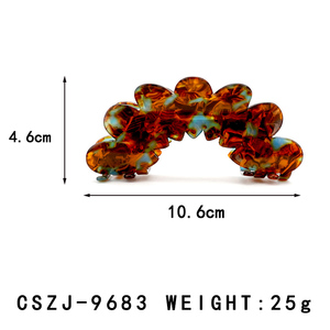 Accesorios para el cabello personalizados Clips de garra de pétalo de estilo francés para mujeres niñas juego antideslizante para cabello grueso y fino al por mayor ODM/OEM - Product Image 2