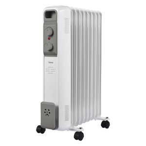 Radiador Eléctrico de 9 Aletas con Ruedas, Calefactor de Aceite para Uso en Hogar y Oficina - Product Image 1