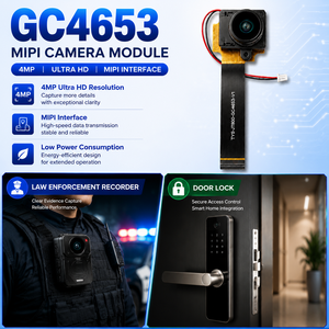 Módulo de Cámara MIPI 4MP 2K GC4653 IR_CUT 2.0μm BSI con Mejora de Baja Luminosidad para Cámaras Corporales y Control de Acceso - Product Image 3