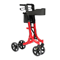Pliable et léger avec le marcheur TRA11 de Rollator d'aluminium de 4 roues