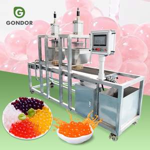 Machine de fabrication de perles de tapioca, de cristaux de gelée, de fruits et de bulles pour la ligne de production de thé, avec déposeur de boba éclatante - Product Image 1