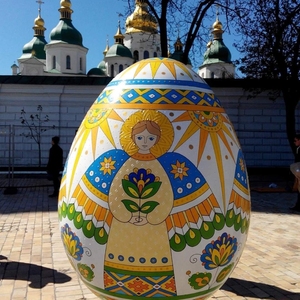 定制大型户外玻璃纤维装饰品 大尺寸艺术复活节彩蛋出售 - Product Image 6