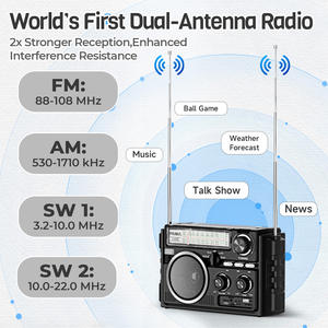 AM FM SW <span class=keywords><strong>Radio</strong></span> Dubbele antenne Uitstekende ontvangst Zonne-energie D-batterij USB Oplaadbaar Draadloos TF-kaart USB afspelen Draagbare <span class=keywords><strong>radio</strong></span> - Product Image 6