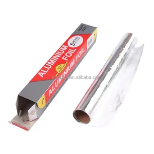 Household Food Packing Household Kitchen Foil Paper Aluminum Foil Roll With Sturdy Corrugated Cutter Box