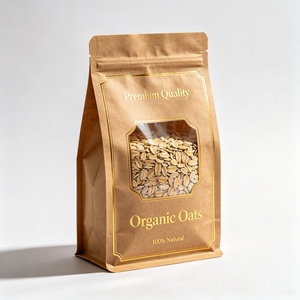Bolsa de Embalaje de Alimentos Compostable de Diseño Personalizado, Bolsa de Papel Kraft Biodegradable con Ventana de PLA, Bolsa con Base para Frutos Secos y Snacks - Product Image 6