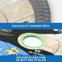 Lame de scie circulaire professionnelle OEM de 4,5 pouces, lames de coupe diamantées pour carreaux, lame de scie pour céramique