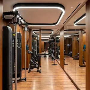 Lámpara Colgante LED Moderna para Interiores, Lámpara Colgante LED Cuadrada con Esquinas Redondeadas, Luz Lineal LED para Decoración de Oficina, Sala de Estar y Restaurante - Product Image 1