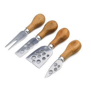 Acacia maniglia 4pcs formaggio da taglio set di coltelli - Product Image 1