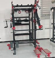 Station de musculation multifonctionnelle professionnelle réglable pour entraînement de force, machine Smith DM-2008, cage de squat