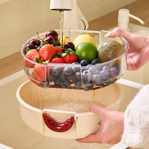 Fruit Dish With Clip On Lid Round Solid Color For Party Food Storage Container Lucky Every Day Design - Product Image 3