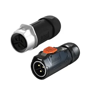 50A corrente nominal Jnicon MJ24 quick lock impermeável macho fêmea 5 pinos conector para nova energia e motor elétrico do carro