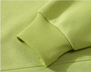 380GSM Heavy Cotton Hooded Sweatshirt Casual Daily Wear Warm Thick Fabric Solid Color Blank Hoodie - Product Image 5