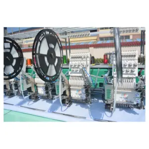 HEFENG high speed flat embroidery machine mixed sequin embroidery