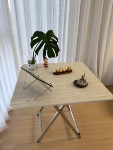Có thể gập lại bàn ăn hộ gia đình bố trí đơn giản bàn tròn cho thuê nhà ngoài trời di động gian hàng ăn Bàn Vuông - Product Image 6