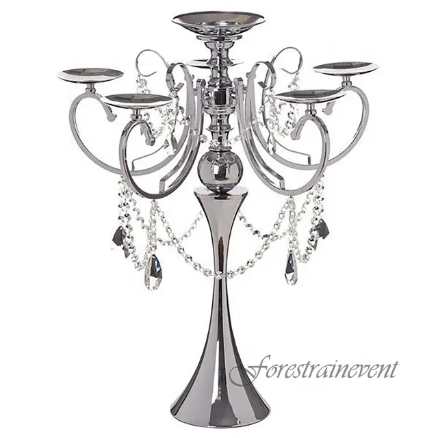 Cheap Prices Wedding Decoration Party Candlestick Wedding Crystal Flower Table Candelabra Wedding Walkway Props Stage Decoration