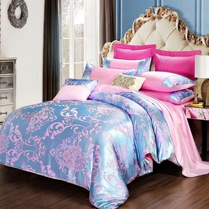 Parure de lit de luxe européenne imprimée en satin jacquard 100 % coton, poids moyen, pour hôtel – Vente chaude - Product Image 5