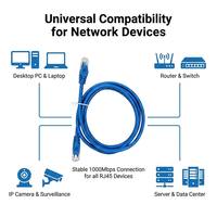 Cable Ethernet LAN Sólido Cat5e Cat5 de 1.5m (5 pies) CCA UTP FTP SFTP Personalizado al Mejor Precio para Computadora, Módem, Juegos, Smart TV